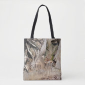 Datum Palm Tree Trunk Texture Close-up Foto Afbeel Tote Bag (Voorkant)