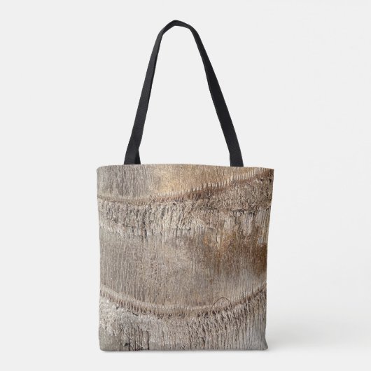 Datum Palm Tree Trunk Texture Close-up Foto Afbeel Tote Bag (Achterkant)