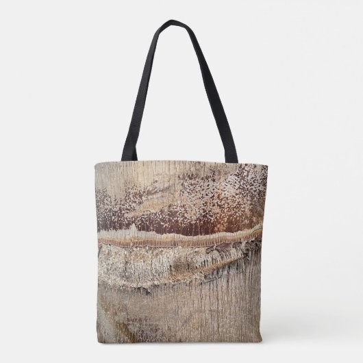 Datum Palm Tree Trunk Texture Close-up Foto Afbeel Tote Bag (Achterkant)