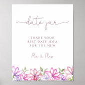 Datum Poster Jar Bridal Game (Voorkant)