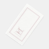 Datum Roos roze Servet (Hoek)