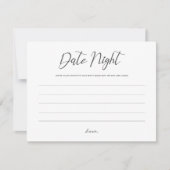 Datum Sonderbord bruiloft voor nachtelijke bericht Notitiekaartje (Voorkant)