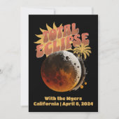  Datum Totale Verduistering Moderne Vintage jaren  Kaart (Voorkant)