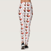 Datum Valentijnse Oliver met achtergrondbeen Leggings (Achterkant)