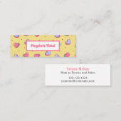 Datum van afspelen Mam Roepkaart Mini Visitekaartje (Voorkant / Achterkant)