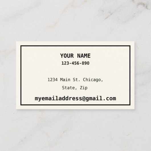 Datum van afspelen Mapkaart Cute Llama Alpaca Visitekaartje (Achterkant)