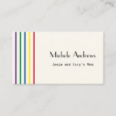 Datum van afspelen Mapkaart Kleurtekst Visitekaartje (Voorkant)