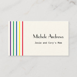 Datum van afspelen Mapkaart Kleurtekst Visitekaartje