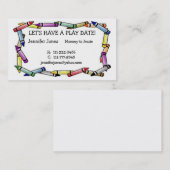 Datum van afspelen Roepkaart Contactkaartje (Voorkant / Achterkant)