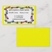 Datum van afspelen Roepkaart Contactkaartje (Voorkant / Achterkant)