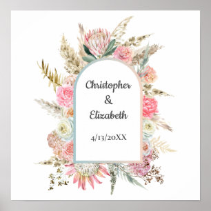 Datum van de persoonlijke Jubileum van het huwelij Poster