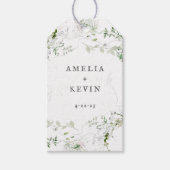 Datum van de speciale namen Elegant Earthy Greener Cadeaulabel (Voorkant)