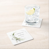 Datum van de speciale namen Elegant Earthy Greener Kartonnen Onderzetters (Insitu)