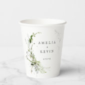 Datum van de speciale namen Elegant Earthy Greener Papieren Bekers (Achterkant)