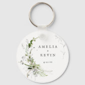 Datum van de speciale namen Elegant Earthy Greener Sleutelhanger (Voorkant)