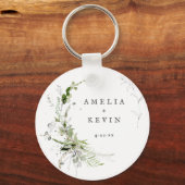 Datum van de speciale namen Elegant Earthy Greener Sleutelhanger (Voorkant)