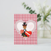 Datum van de Valentijnse van Oliver met hartachte Briefkaart (Staand voorkant)