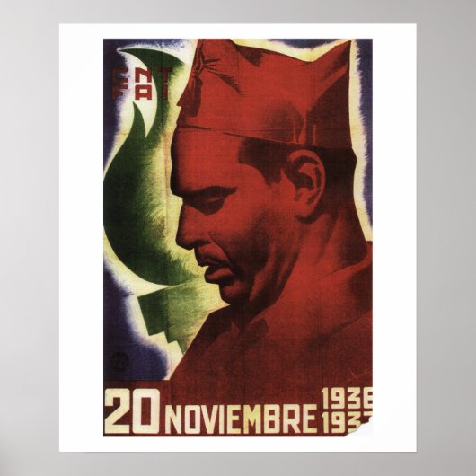 Datum van dood van Durruti on_Propaganda Poster (Voorkant)