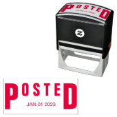 Datum van gepost handtekening zelfinktende stempel (In situ)