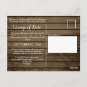 Datum van verandering: Zonnebloemen, Barn Wood en  Briefkaart (Achterkant)