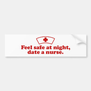 Datum verpleegster bumpersticker