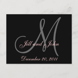 Datum, voornamen en Initiaal Monogram Briefkaart