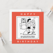 Datum waarop een Cartoon met wielaandrijving rijdt Kaart (Voorkant / Achterkant in situ)