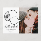 Datum wijzigen Foto Uitgesteld Geannuleerd Eveneme Briefkaart (Voorkant)