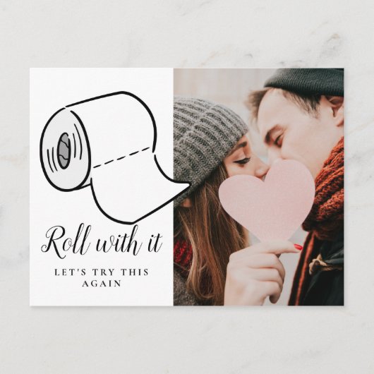 Datum wijzigen Foto Uitgesteld Geannuleerd Eveneme Briefkaart (Voorkant)