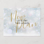 Datum wijzigen Nieuw Plan Script Geannuleerd Winte Briefkaart (Voorkant)