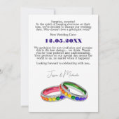 Datum wijzigen - OOOOPS 🌈 Verstrengeld in trots Save The Date (Achterkant)
