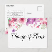 Datum wijzigen Uitgesteld Afgeblazen Evenement Blo Briefkaart (Voorkant / Achterkant)