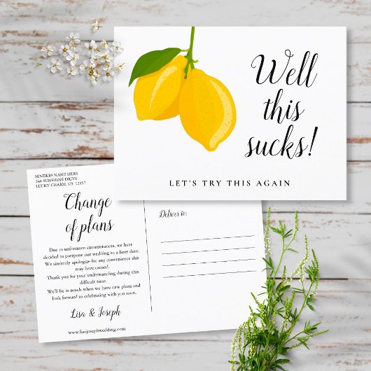 Datum wijzigen Uitgesteld Geannuleerd Evenement Aankondigingskaart