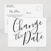 Datum Wijzigen Uitgesteld Geannuleerd Evenement Mo Briefkaart (Voorkant / Achterkant)
