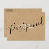 Datum wijzigen Uitgesteld Geannuleerd Evenement Ru Aankondigingskaart (Voorkant / Achterkant)
