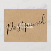 Datum wijzigen Uitgesteld Geannuleerd Evenement Ru Aankondigingskaart (Voorkant)