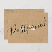 Datum wijzigen Uitgesteld Geannuleerd Evenement Ru Briefkaart (Voorkant / Achterkant)