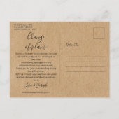 Datum wijzigen Uitgesteld Geannuleerd Evenement Ru Briefkaart (Achterkant)