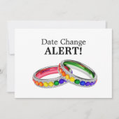 Datum wijzigen - 🌈 Verstrengeld in trots Save The Date (Voorkant)
