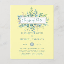 Datum Wijziging Plannen Groene Eucalyptus Evenemen