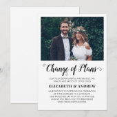 Datum Wijziging van plannen Foto Uitstel Trouwdatu Aankondiging (Voorkant / Achterkant)