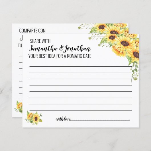 Datumidee delen vrijgezellenfeest engels spaans sp (Voorkant / Achterkant)