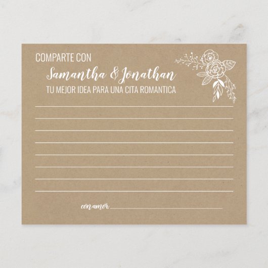 Datumidee delen vrijgezellenfeest engels spaans sp (Achterkant)