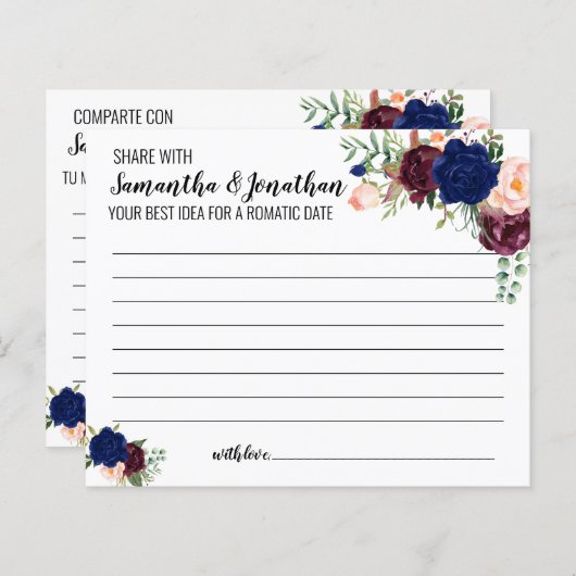 Datumidee delen vrijgezellenfeest engels spaans sp (Voorkant / Achterkant)