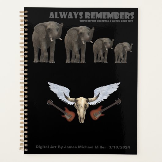 Datumjournaal van James Michael Miller Planner (Voorkant)