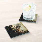 Datumstructuurschaduwen Glazen Onderzetter (Schuin)