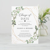 Datumwijziging groenblijvende eucalyptus geometris kaart (Staand voorkant)