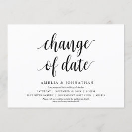 Datumwijziging, Trouwdatum Wijzigingskaart Kaart