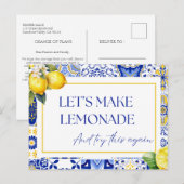 Datumwijziging Uitgesteld Geannuleerd Citroen Even Briefkaart (Voorkant / Achterkant)