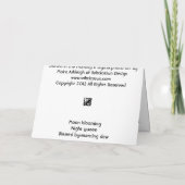 Datura in de ochtend kaart (Achterkant)